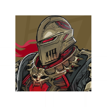 Iron Man Blood Edge Armor nameplate
