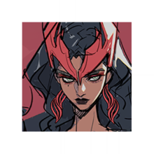 Scarlet Witch Emporium Matron nameplate
