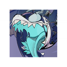 Jeff The Land Shark Devouring Duo nameplate