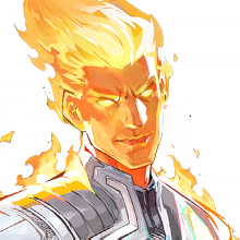 Human Torch Silver Spark skin