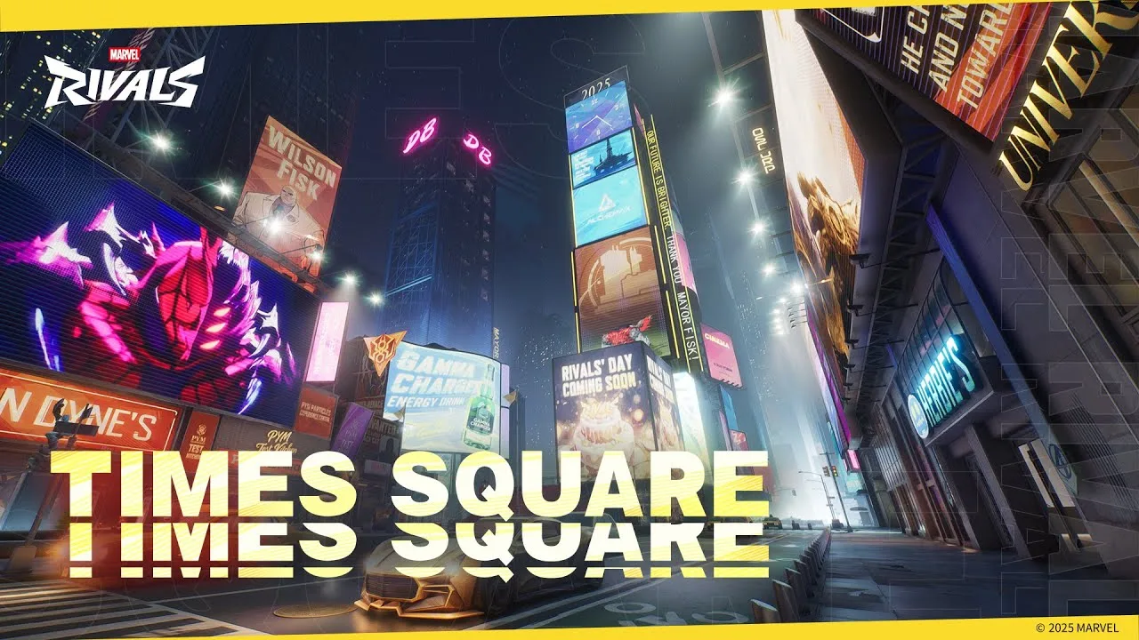 Times Square map in Marvel Rivals