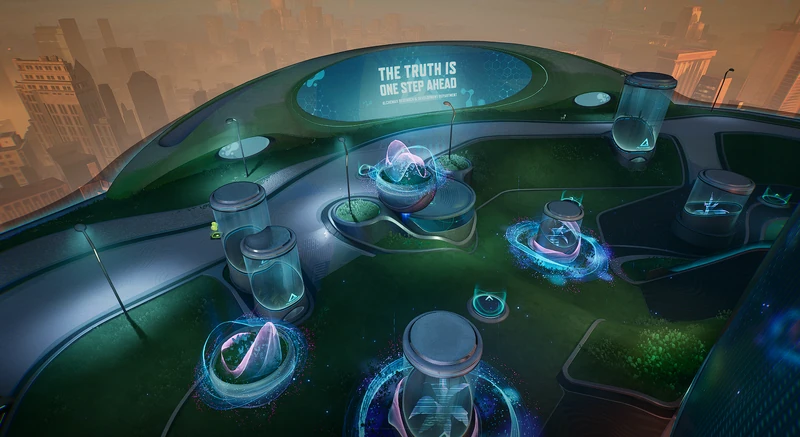 Main Garden on Alchemax Headquarters in Marvel Rivals