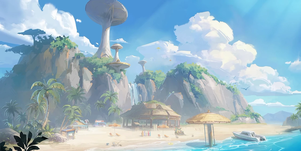 Hellfire Bay Beach map in Marvel Rivals