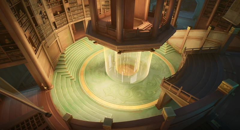 K'un-Lun's Library (Point B) on Shenloong Arena in Marvel Rivals