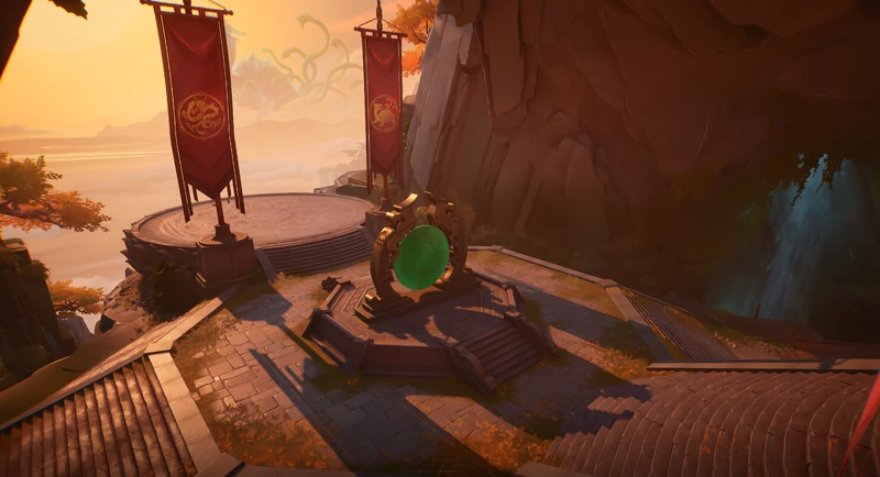 Shou-Lao's Team Spawnpoint on Shenloong Arena in Marvel Rivals