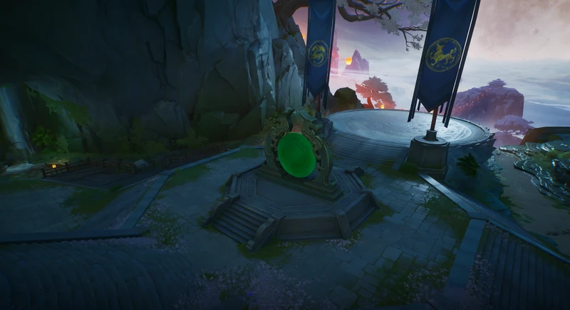 Yinglong's Team Spawnpoint on Shenloong Arena in Marvel Rivals
