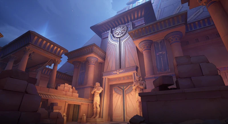 Pyramid's Entrance (1st Checkpoint) on Thebes in Marvel Rivals