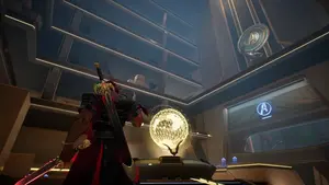 Avengers Tower on Blood-Night New York in Marvel Rivals