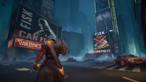 Times Square on Blood-Night New York in Marvel Rivals