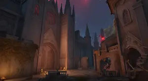 Dracula's Castle Gate (1st Checkpoint) on Central Park in Marvel Rivals