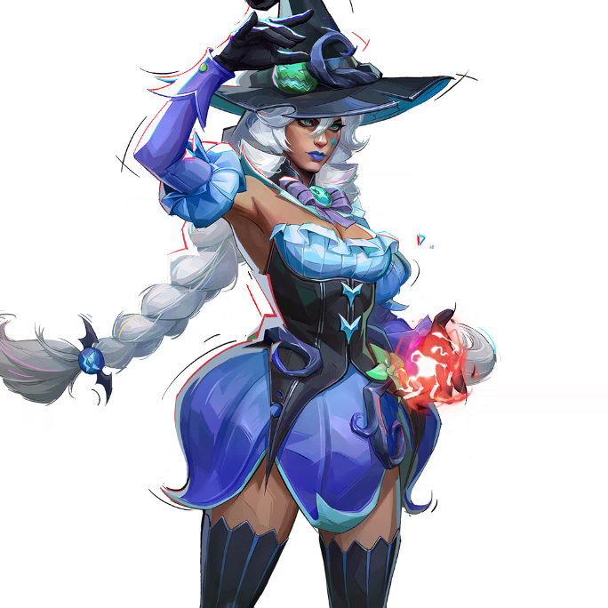 Scarlet Witch Azure Augury skin in Marvel Rivals