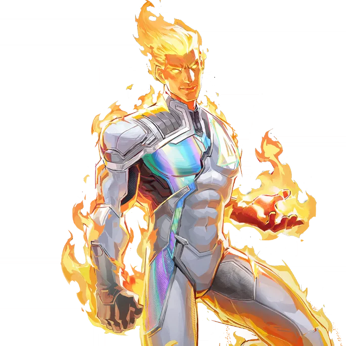 Human Torch Silver Spark Skin in Marvel Rivals