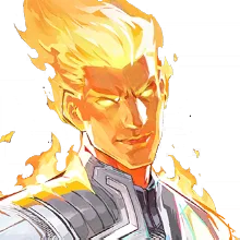 Silver Spark Costume for Human Torch in Marvel Rivals
