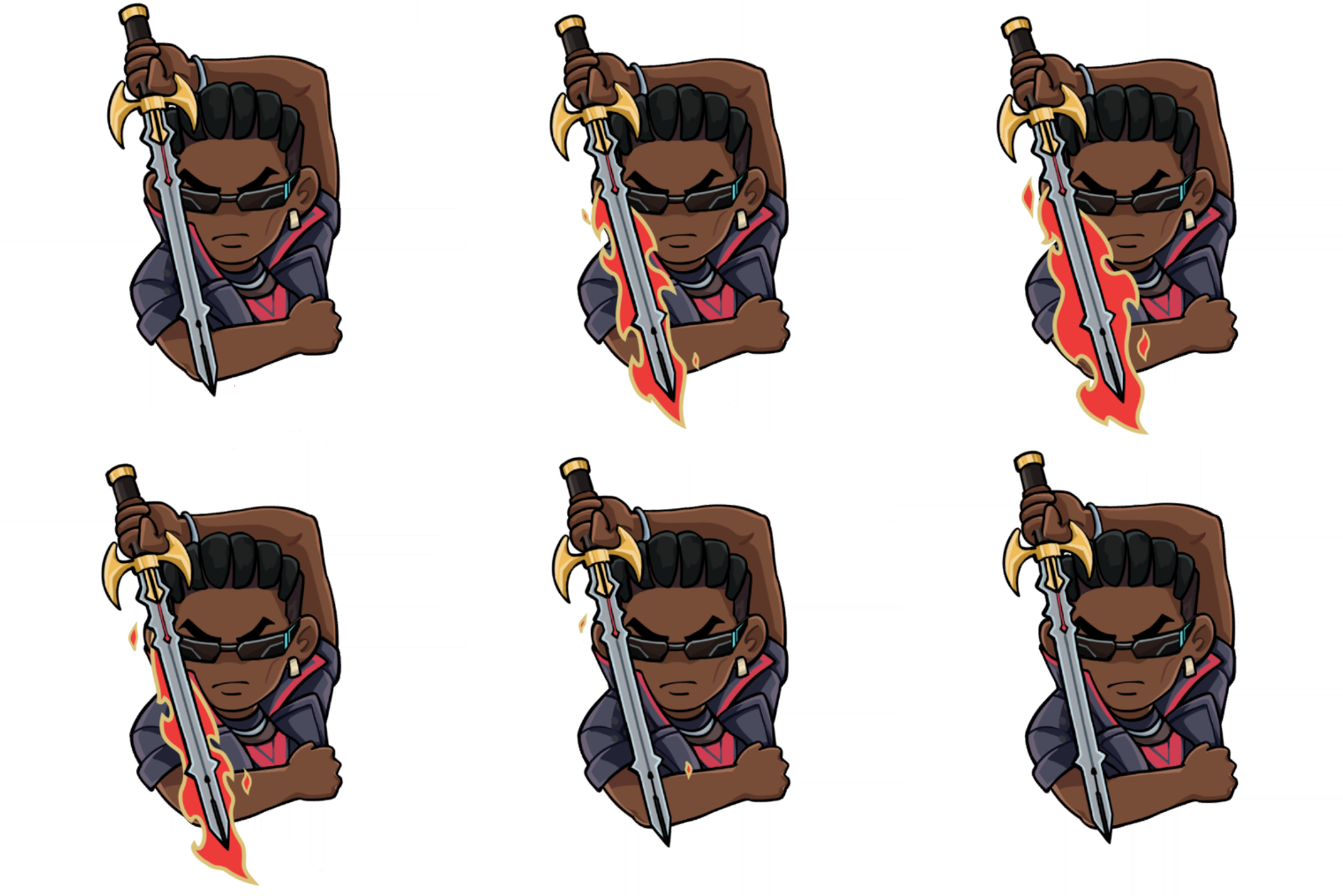 Blade Out Emoji in Marvel Rivals