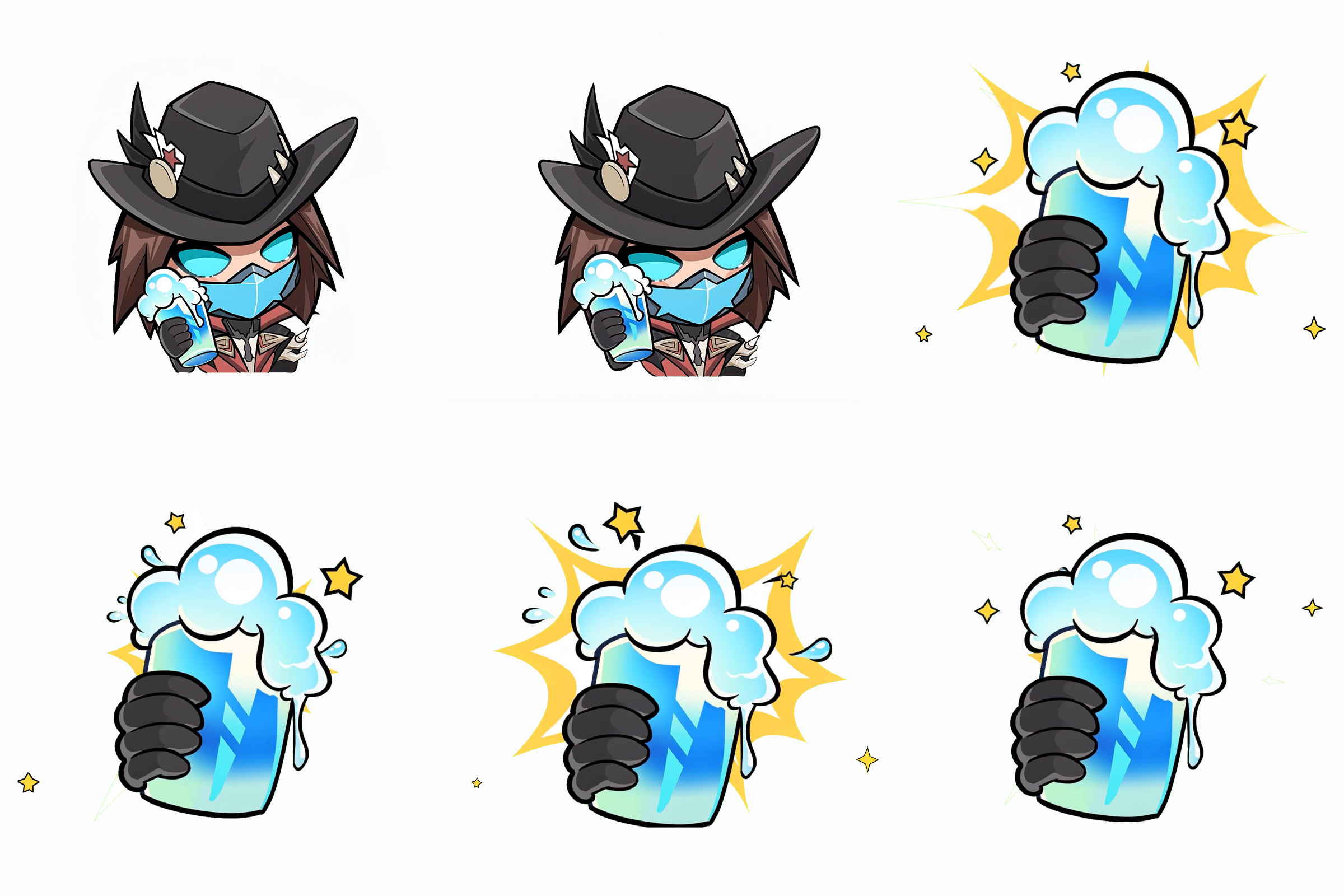 BOTTOMS UP Animated Emoji