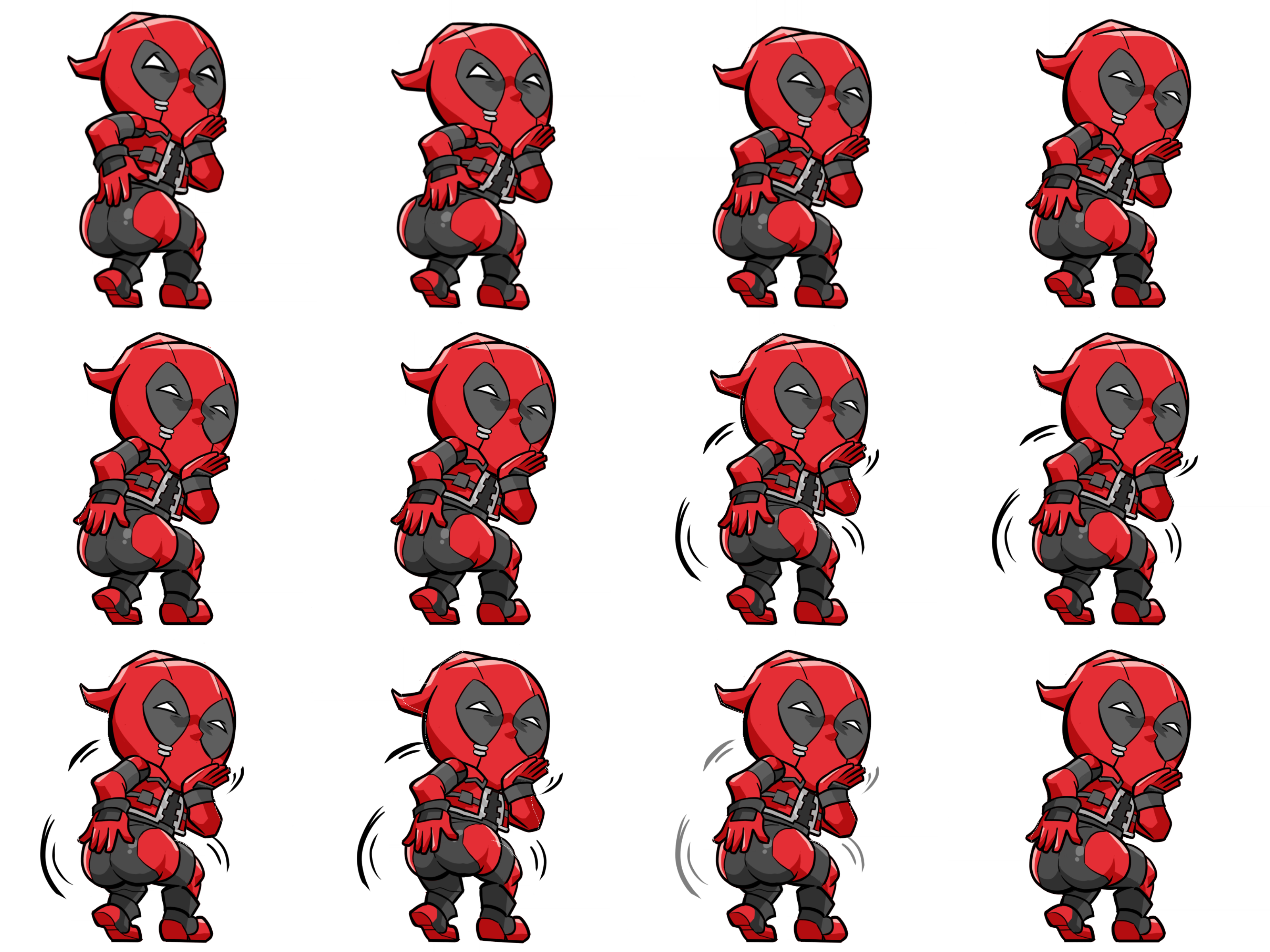 DEADPOOL BOOGIE Animated Emoji
